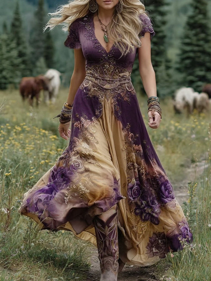 Amelia Isla | Colorfull Maxi Dress