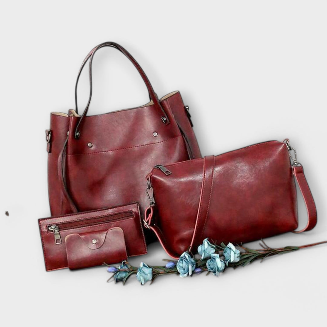 Amelia - 4-Piece Vintage Bag Set