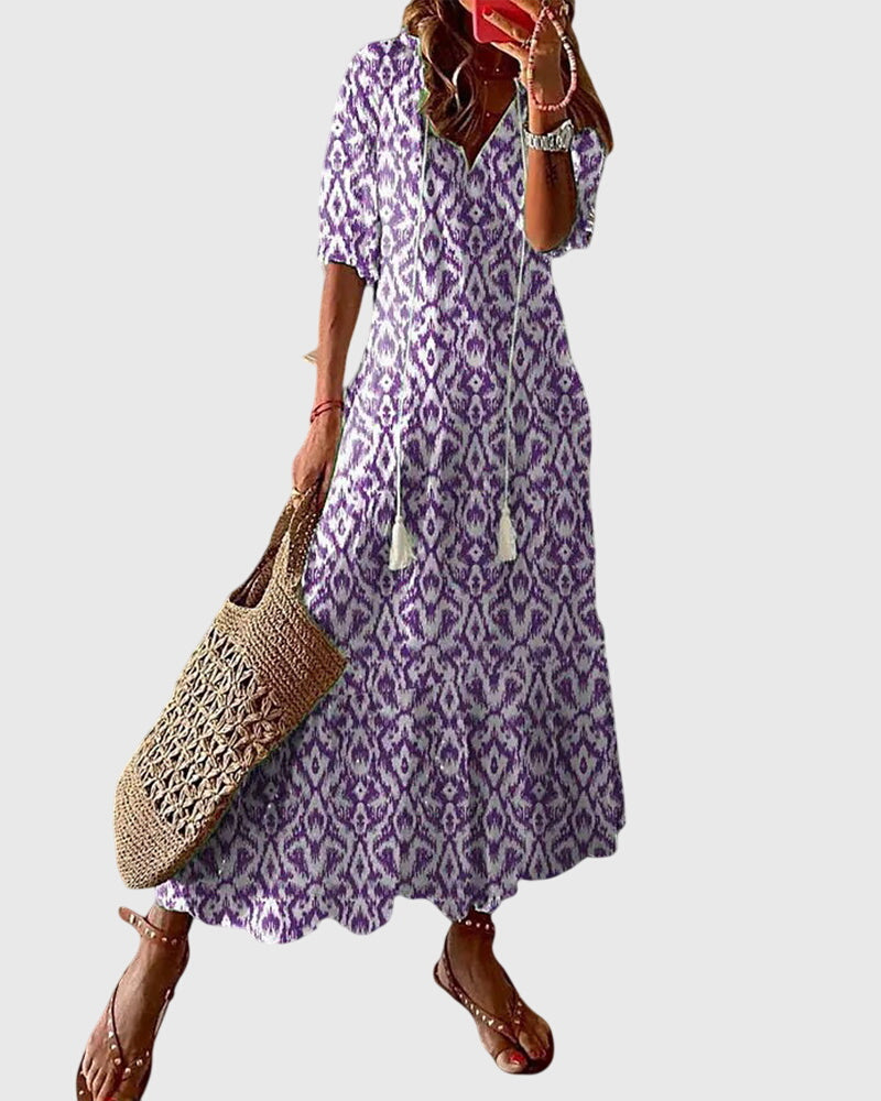 Amelia™ | Boho Vintage Summer Dress