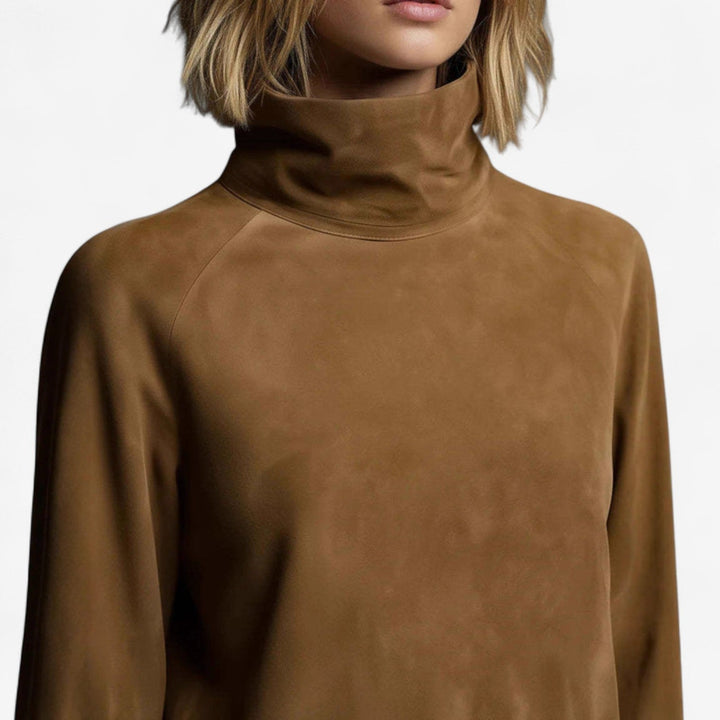 Amelia Tania™ | Mini dress with high neck