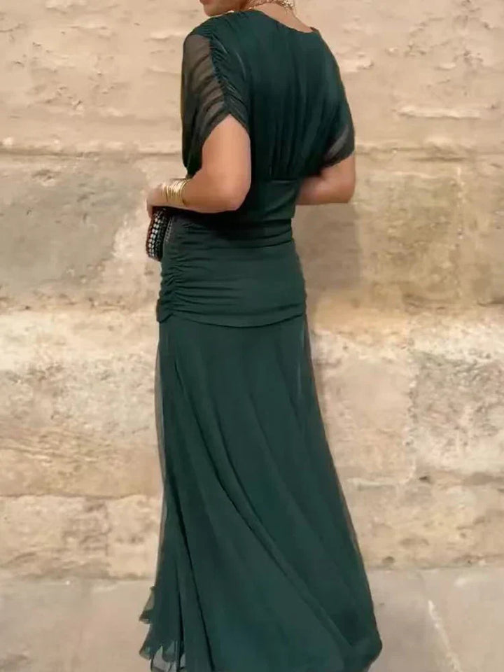 Amelia Laluna™ | Elegant Dress With V-Neckline