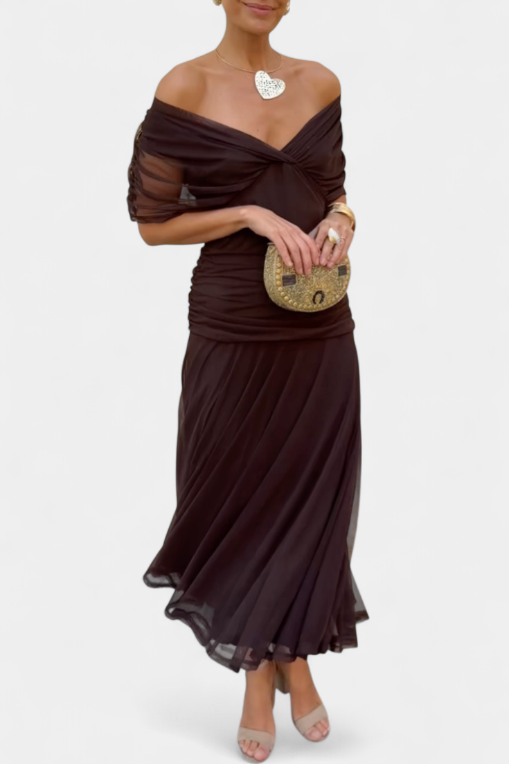 Amelia Laluna™ | Elegant Dress With V-Neckline