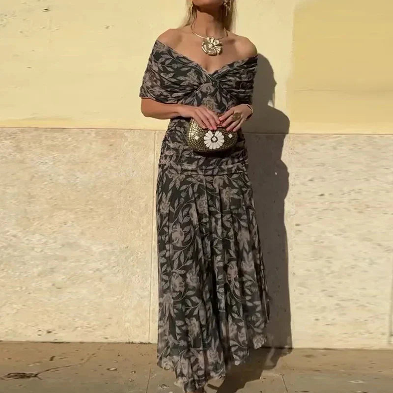 Amelia Laluna™ | Elegant Dress With V-Neckline